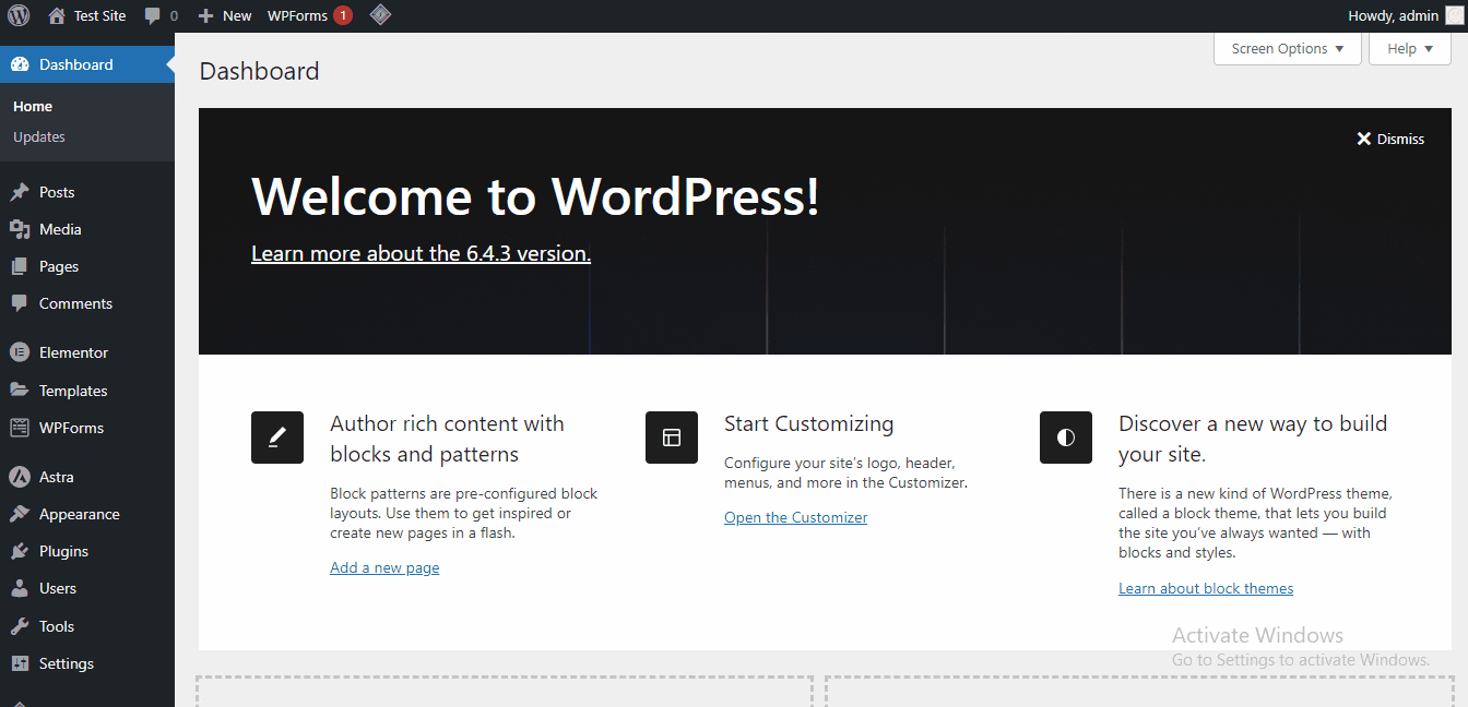 Creating posts in WordPress