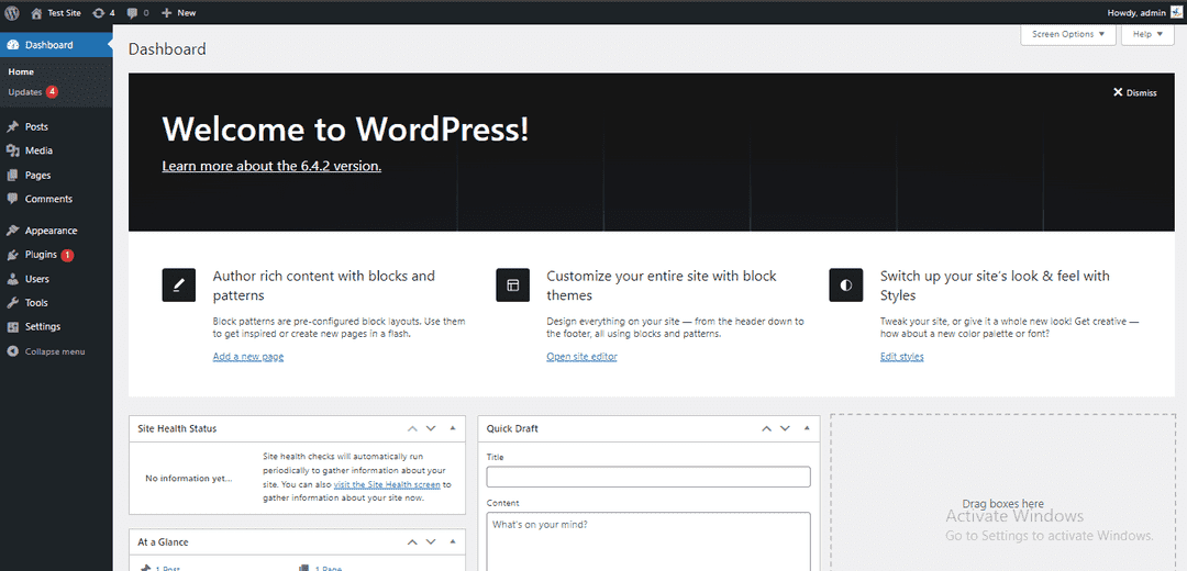 Websites on WordPress
